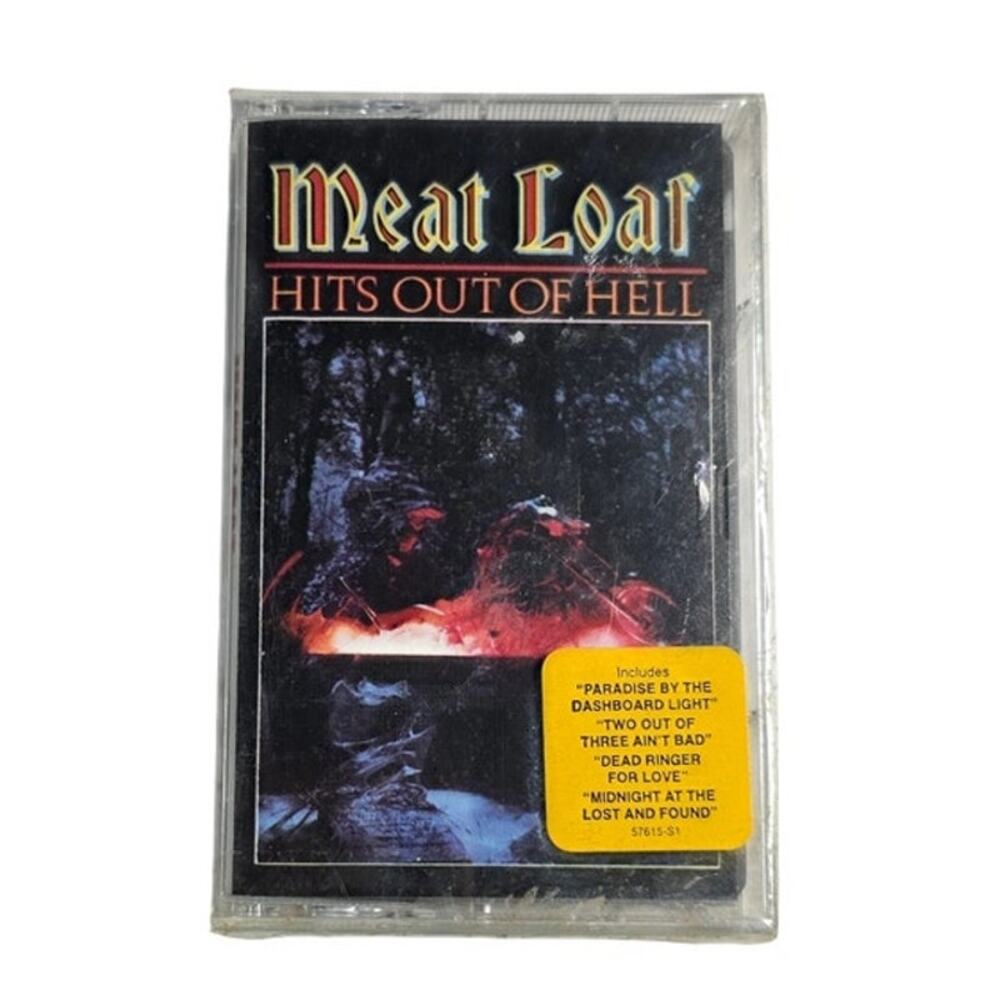 NEW Vintage 1984 Meat Loaf Hits Out of Hell Cassette Tape, Sealed, Sony Music
